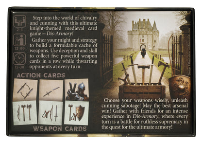 DisArmory- A medieval themed card game for ages 12+, 2-5 Players, 15-30 Minutes,