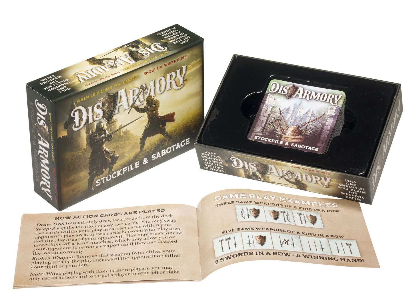 DisArmory- A medieval themed card game for ages 12+, 2-5 Players, 15-30 Minutes,